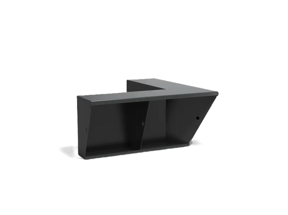 Tukireunus, sisäkulma 1000x1000 mm, leveä ylä
